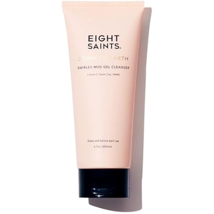 Eight Saints DOWN TO EARTH MUD GEL FACIAL CLEANSER, NATURAL AND ORGANIC, GENTLE AND EFFECTIVE DAILY FACE WASH, MAKEUP REMOVER, NOURISHING AND HYDRATING, 1.7 OUNCES - Image 1